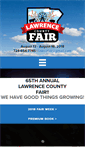 Mobile Screenshot of lawrencecountyfair.com